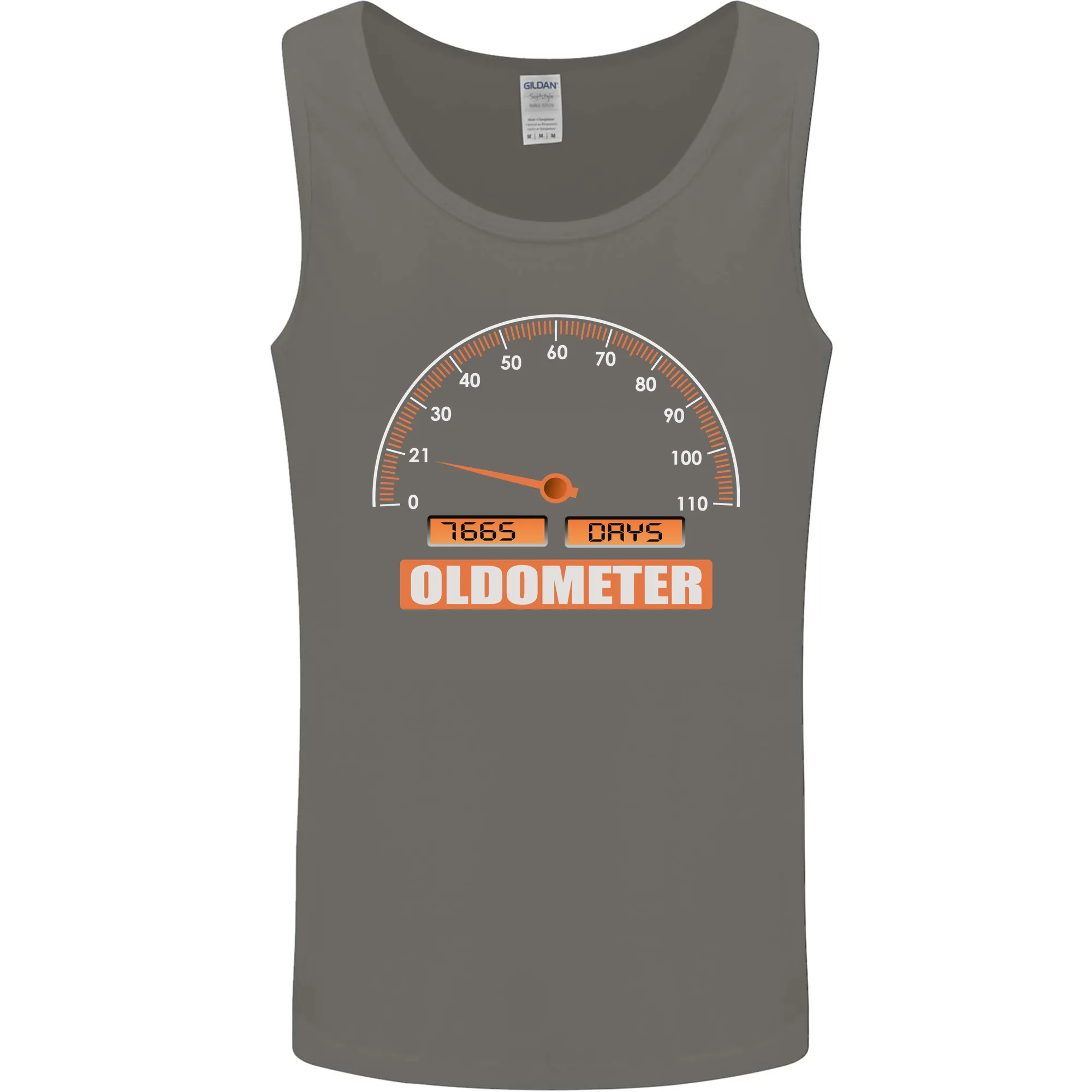 21st Birthday 21 Year Old Ageometer Funny Mens Vest Tank Top