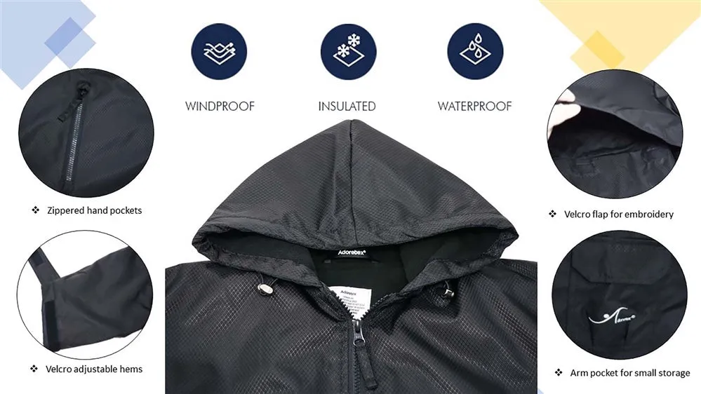 Adoretex Unisex Adult & Youth Waterproof Swim Parka (PK008)