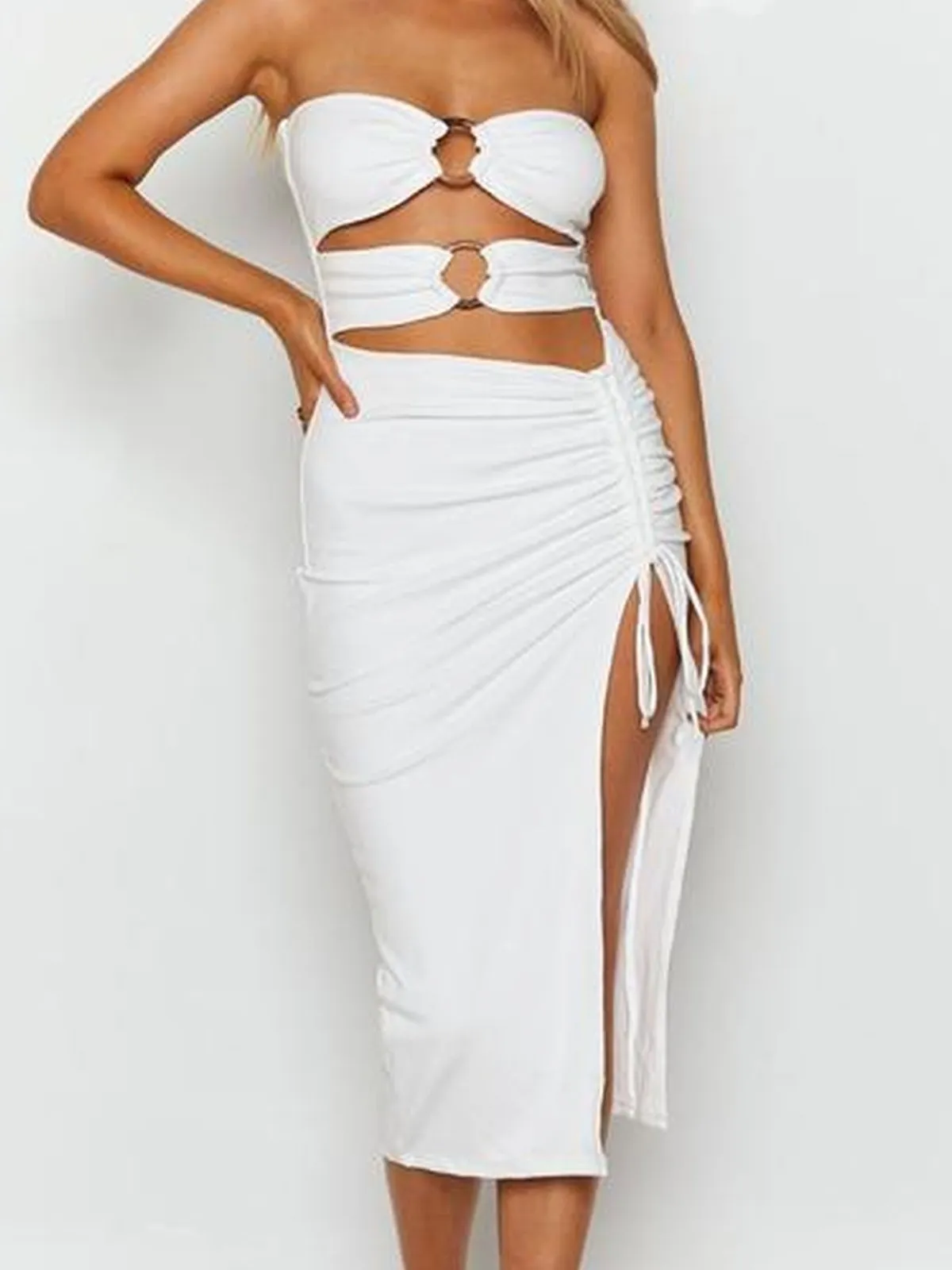 Amozae-Christmas Outfits New Year's Eve Dress Night Out Club Dresses cute winter outfits Keihlani Midi Dress