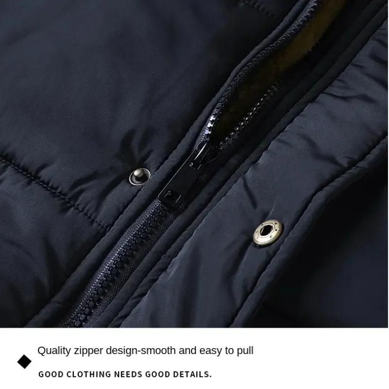 Frostex - Parka Winterjas Heren – Warm Gevoerd met Afneembare Capuchon
