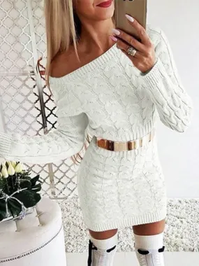 Kaia Warm Knit Sweater Dress