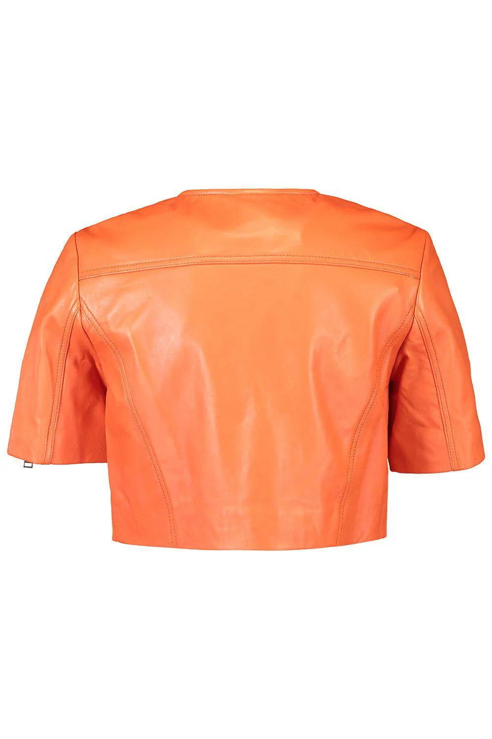 Kirsi Cropped Jacket - Spicy Orange