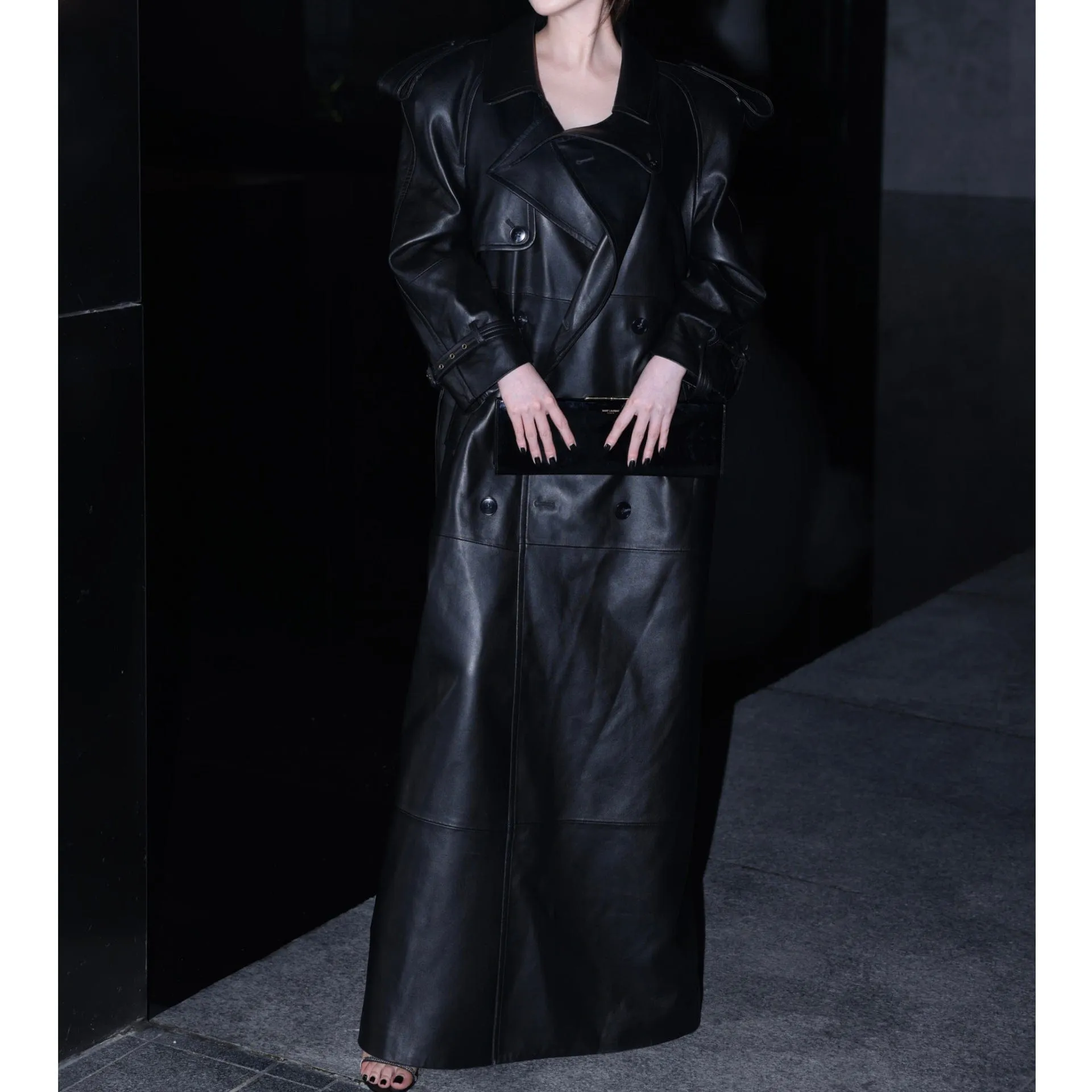 Leather Trench Coat