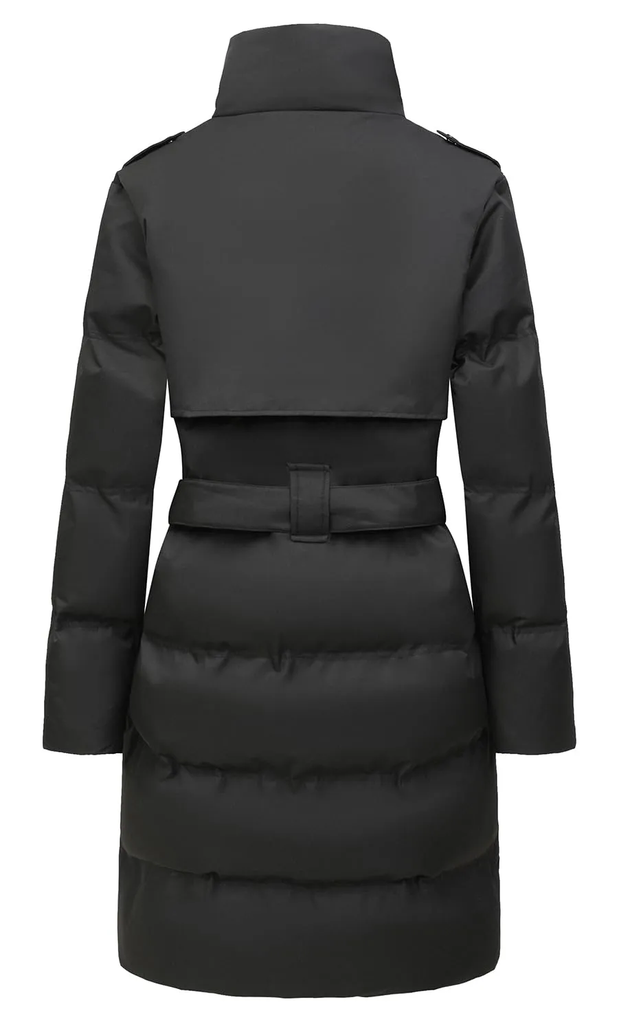 MOERDENG Women's Waterproof Long Winter Coat Warm Puffer Jacket Thickened Down Parka Maxi Coat