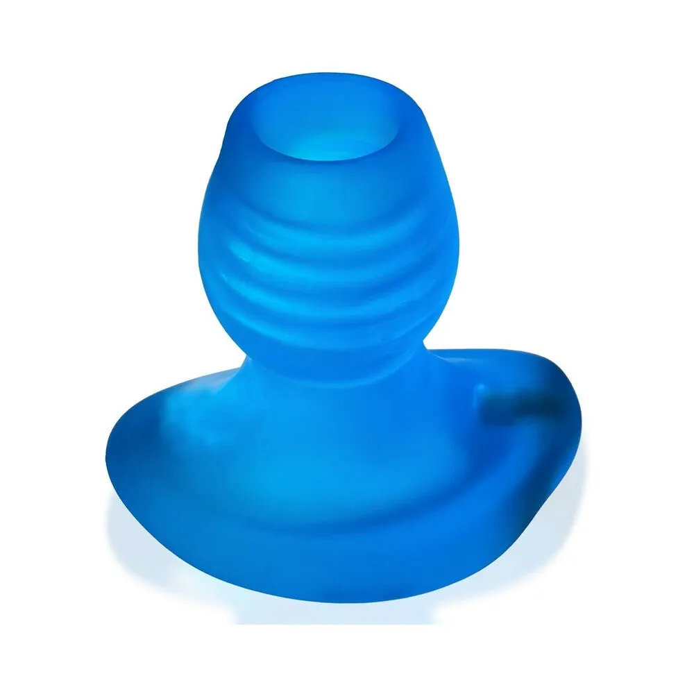 Oxballs Glowhole-2 Hollow Buttplug With LED Insert Large Blue Morph