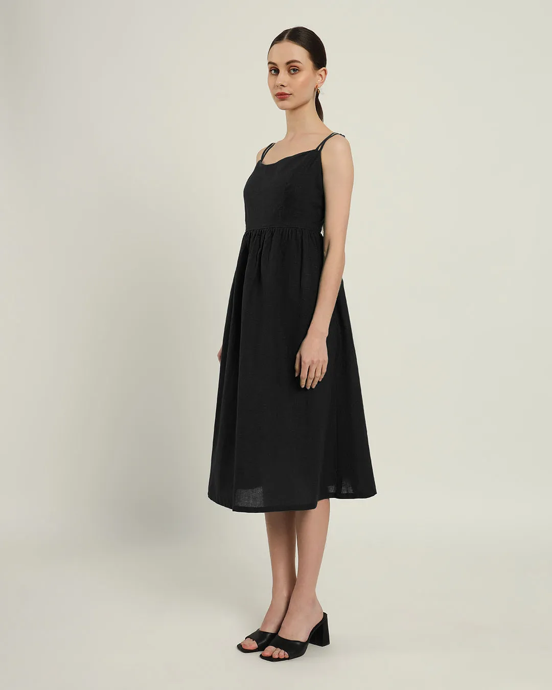 The Haiti Noir Cotton Dress